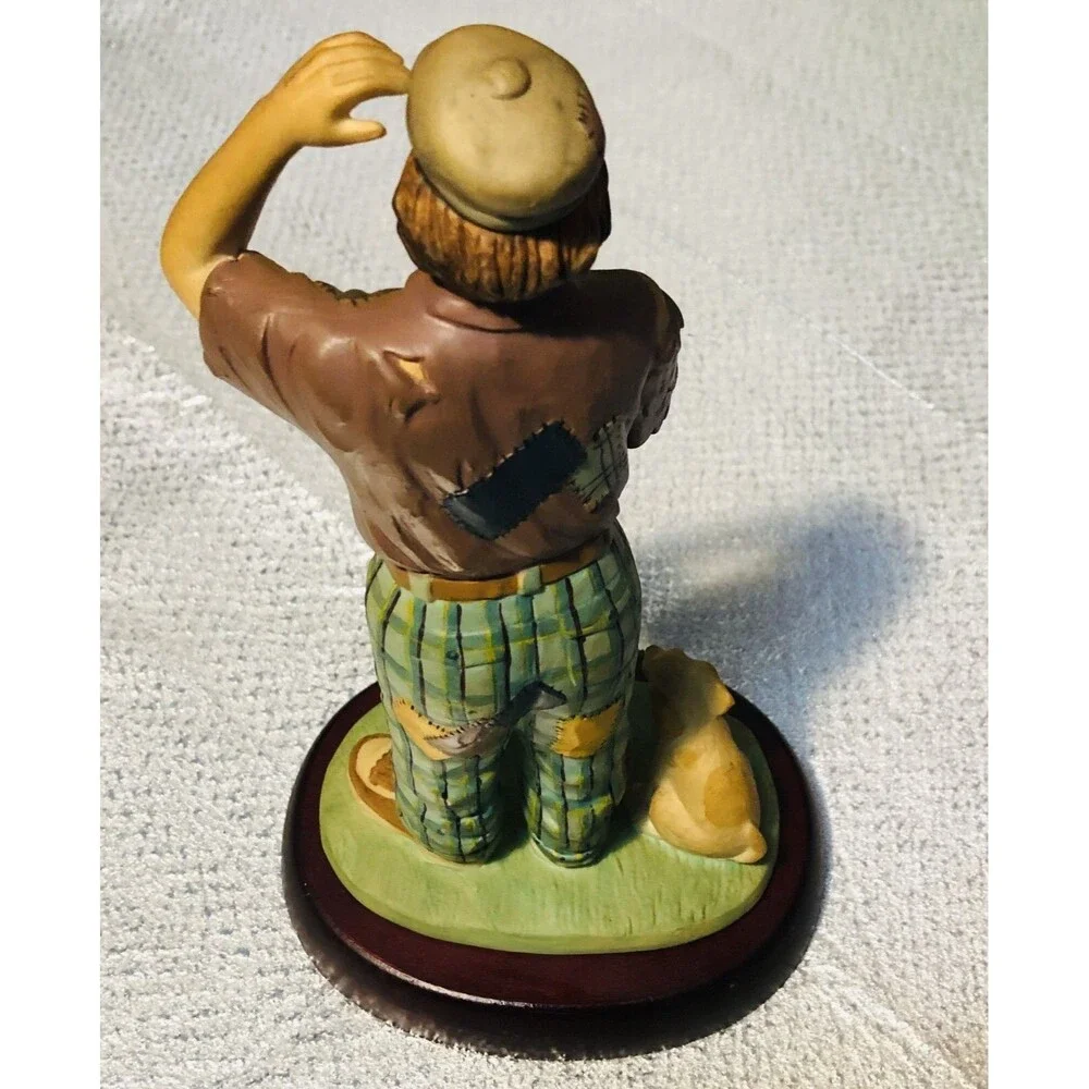 Emmett Kelly Jr 9614 Golfer  Flambro Clown Porcelain Figurine  1995 Vintage